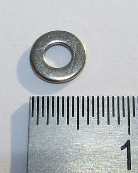 25 ringen voor M3 DIN125, Niro, A2 staal