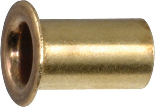 Tête de rivets creux laiton forme A (rivet tubulaire) 4mmx6mm