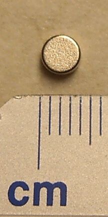 Neodymium magneet, ronde, diameter 4mm 2mm dikke, hoge