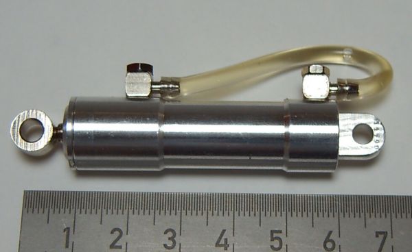 1 9 Cilindro hidráulico - 25, 10 barra de arriba. Doble cara