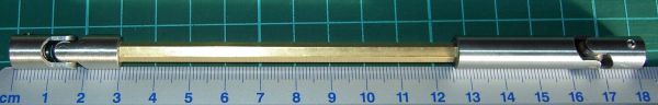 1 Doppel-Kardangelenk 10mm Durchm.,Stahl Gesamtlänge