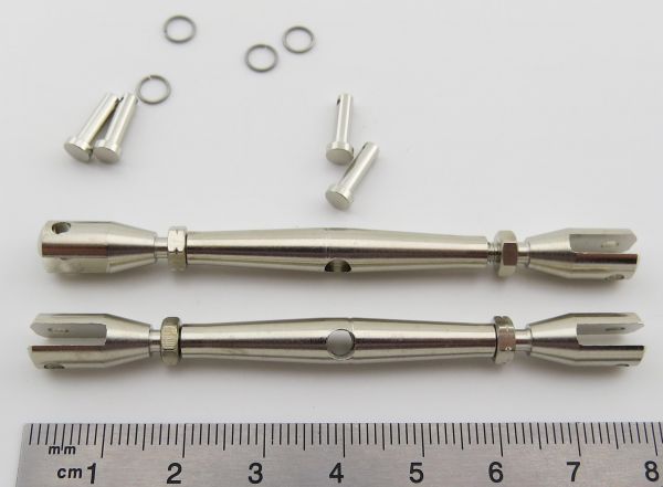 Rigging 40mm M3 MS plated fork with bolt