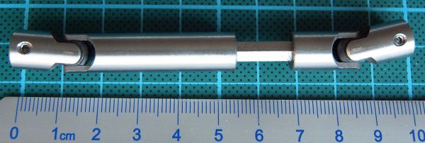 1 Doppel-Kardangelenk 10mm Durchmesser, Gesamtlänge 110mm,