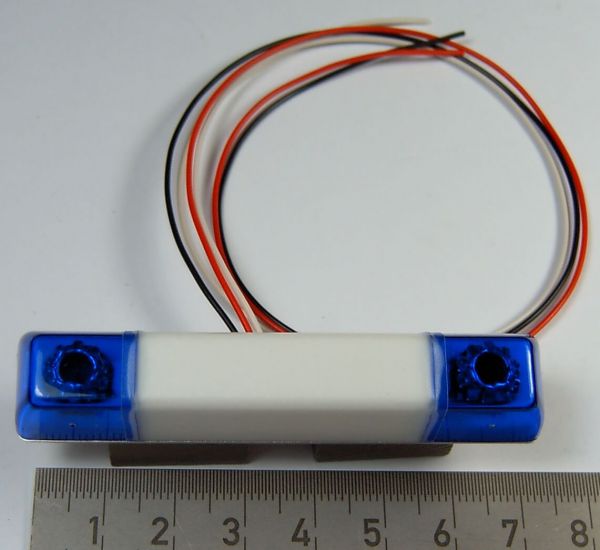 1 Stück 6 LED 12-24V gelb / rot / blau / weiß Stroboskop