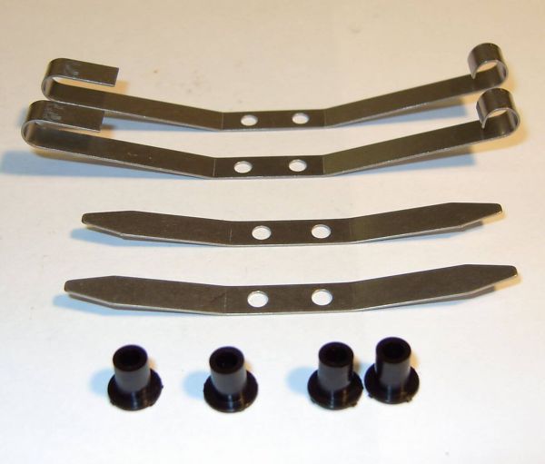 1x leaf spring set with bushes. 2 main springs, 2