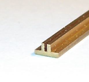 Messing Flansche-Profil 6x3x0,5 mm gefräst