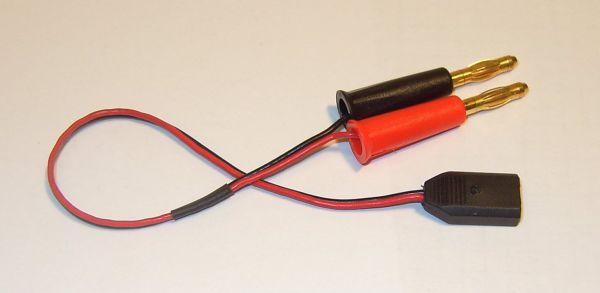 Charging Cable banana plug / multiplex receiver battery, ca