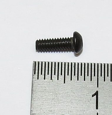 Round Head Screws with indoor 6kant M2x6 steel SW 1,3mm, schw