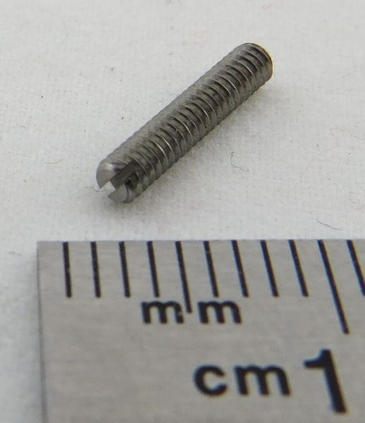 10 stud bolts / grub screw DIN551 A1 plain, stainless steel, M2x10
