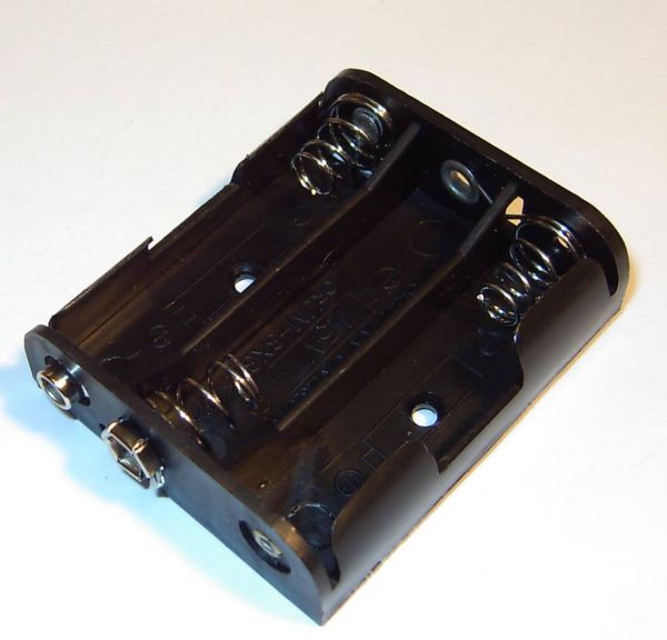 1x Battery Holder Mignon 3er side by side. With