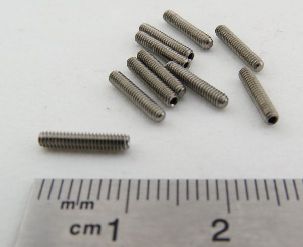 Grub screw M2 x 10 DIN913, VA, 10 pieces. (Allen)