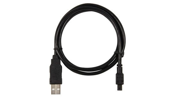 USB cable USB2A-MiniM 1m long. Necessary for programming devices