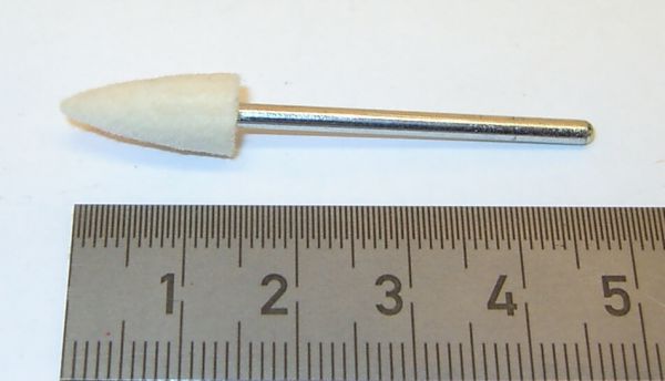 Vilt polijsten pin conische 2,35mm schacht