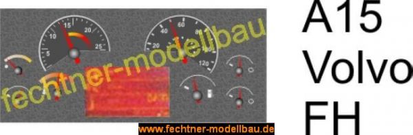 Decal / Sticker "dashboard" A15 voor Volvo FH,