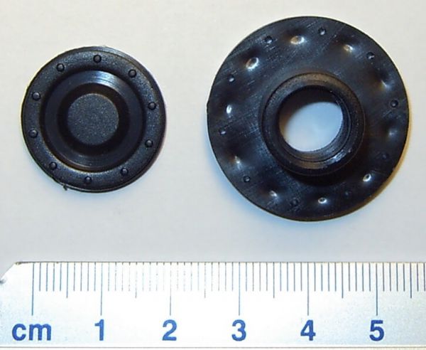 1 freewheel hub V1, plastic based on 2 Bearings