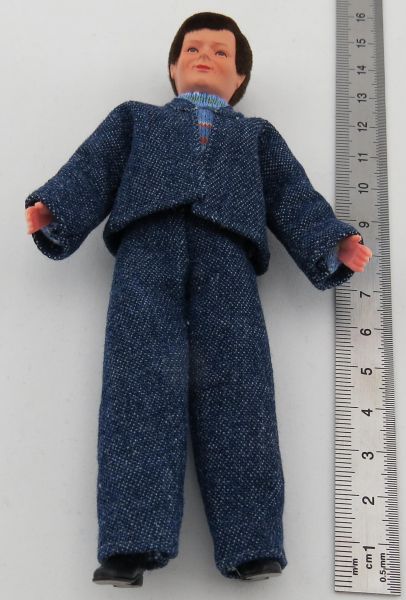 1 Flexible Doll MAN approx 14cm tall hairstyle