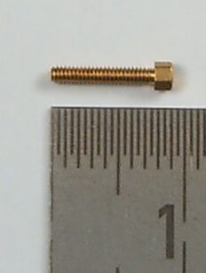 6-Kant model screw M1,4 x 8 brass SW 2,0mm addendum