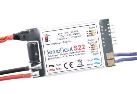 1x Servonaut S22 speed controller for model trucks and