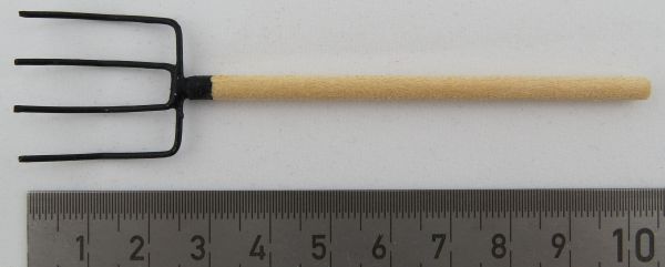 1 4 mestvork tanden natuur, 10cm