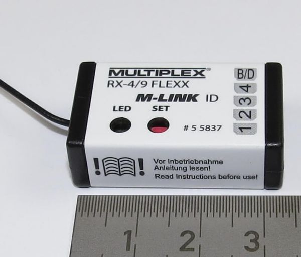 1 Empfänger Multiplex RX-4/9 M-Link, FLEXX. 4+9-Kanal,