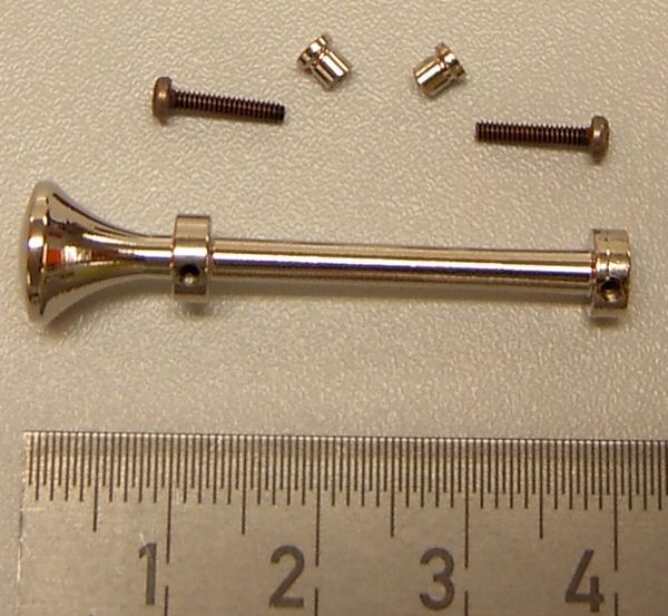 1 Fanfare 42mm long, nickel plated, with