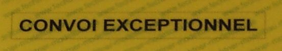 Klistermärke REFLEX varning "convoi EXC" från