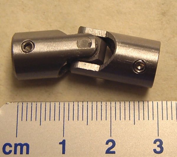 1 Kardangelenk 10mm Durchmesser,15/15mm. Gesamtlänge