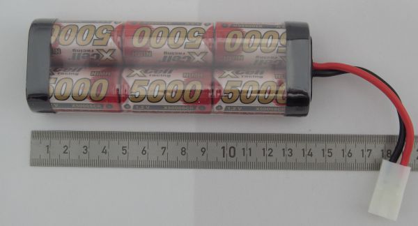 1x wyścigów akumulator z komórkami 5000er-Sub-C, komórki 7,2V.6