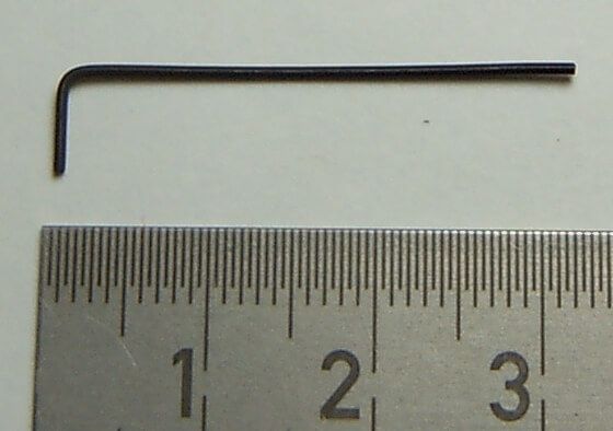 1 6kant-skiftnyckel 0,7mm. Stål. bra kvalitet