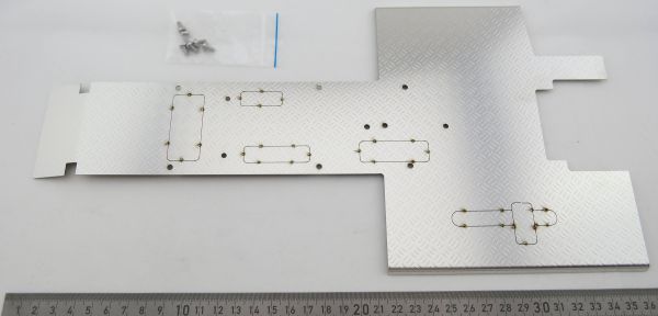Frame cover for 3-axle Tamiya tractors. From 0,8mm