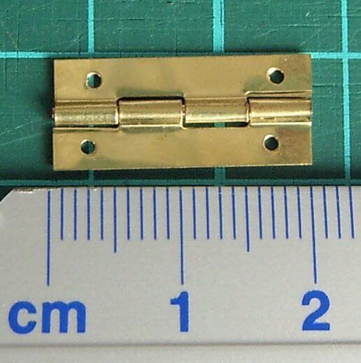 Hinge (brass) 9x20mm 5 piece