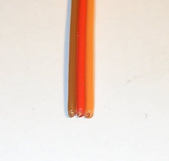 PVC braid, 3-core, 0,25 qmm, super soft JR