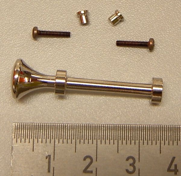 1 Fanfare 36mm long, nickel plated, with