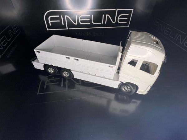 Carrocería de material de construcción FineLine para chasis Tamiya Volvo FH16