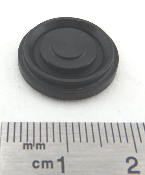 Naafdeksel, aluminium zwart. Platte ontwerp. diameter