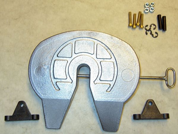 placa de semirremolque (semi-eje de balancín) 1: 8 aluminio fundido, con
