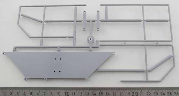 Panel de control del camión volquete Fliegl. plástico, gris