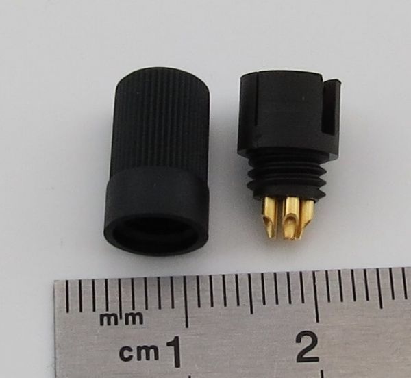 1 pcs. 5 miniature miniature cable connector. Connector, 2-part