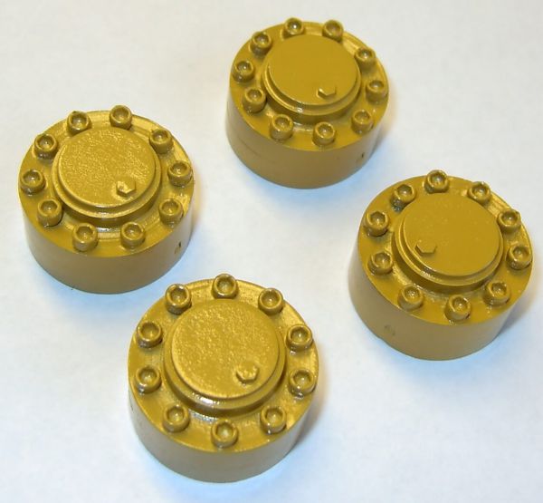 1 Set (4 piece) hub, CAT-color powder coated for