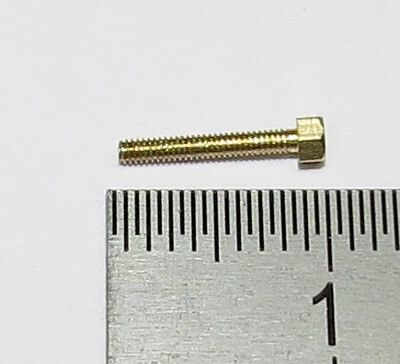 Model 6-Kant Śruba M1,2 x 8 mosiądzu SW 2,0mm aneksu