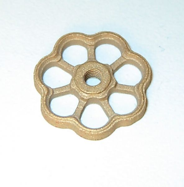 Handwheel 17mm diameter, milled MS, threaded M2,0, 1