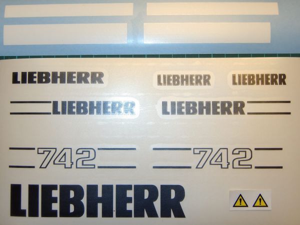Decalset voor push bulldozer LH 742 van kwaliteit