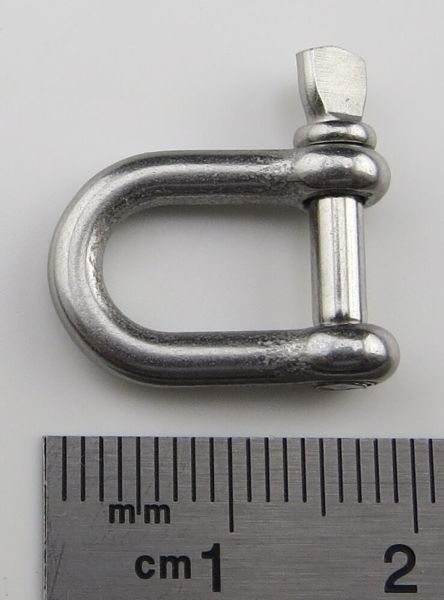 Shackle approx. 13x19mm Socket pin approx. 3mm with flat handle