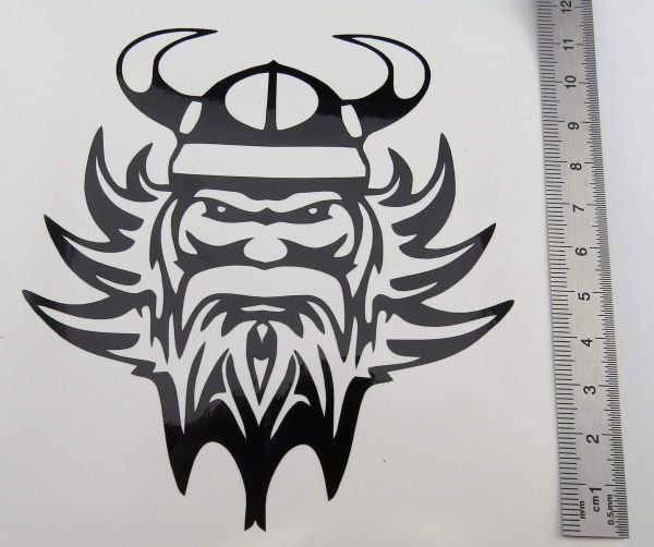 Decor set (cut from foil) motif of wild Vikings