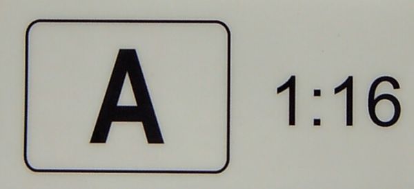 A-Schild schwarz/weiß 1/Wedico. Hinweis "Abfalltransport"