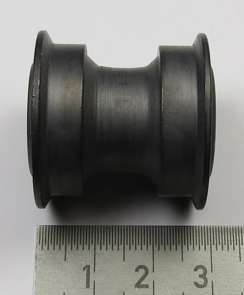 1 caster, steel, diameter 30mm. Width 30mm. 2-fold
