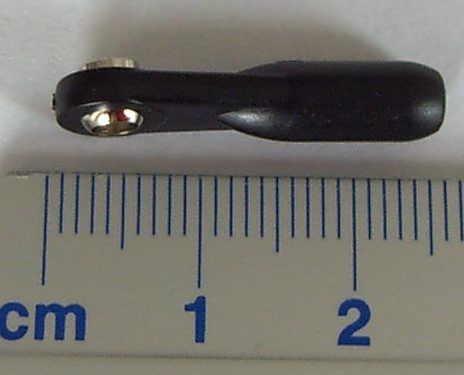 1x plastic kogelgewricht, 5mm bal, voor M3, bal boring