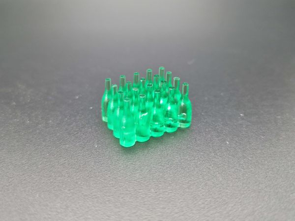 FineLine şişe bloğu (20) 1:16, 15 mm yüksekliğinde yeşil