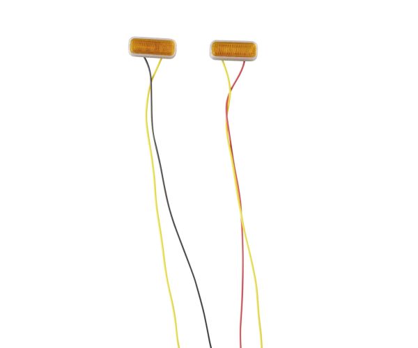Stroboscooplampen, oranje. Voor 7,2-12V DC (2 stuks)