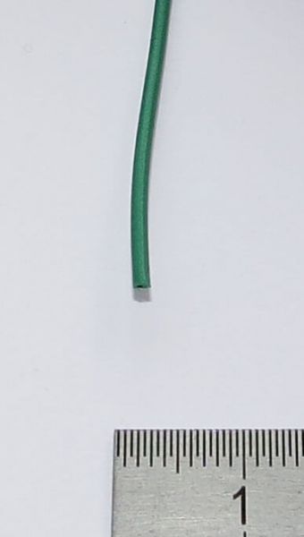1m PVC-Litze, 0,25 qmm, grün